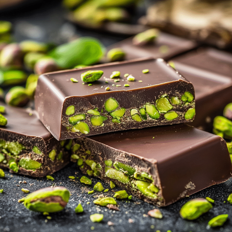 Homemade Pistachio Dubai Chocolate Bar That Tastes Like Luxury