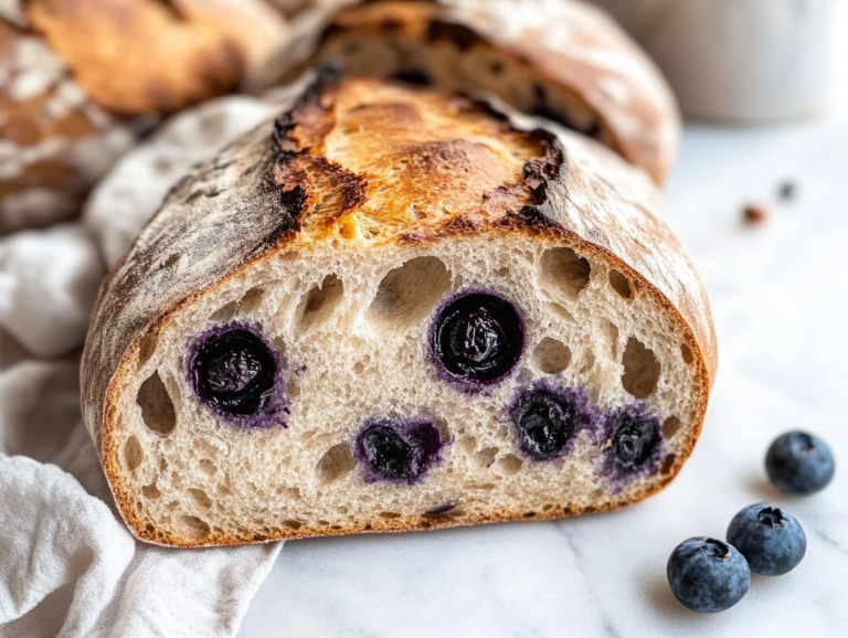 Quick Lemon Blueberry Sourdough Bread Recipe