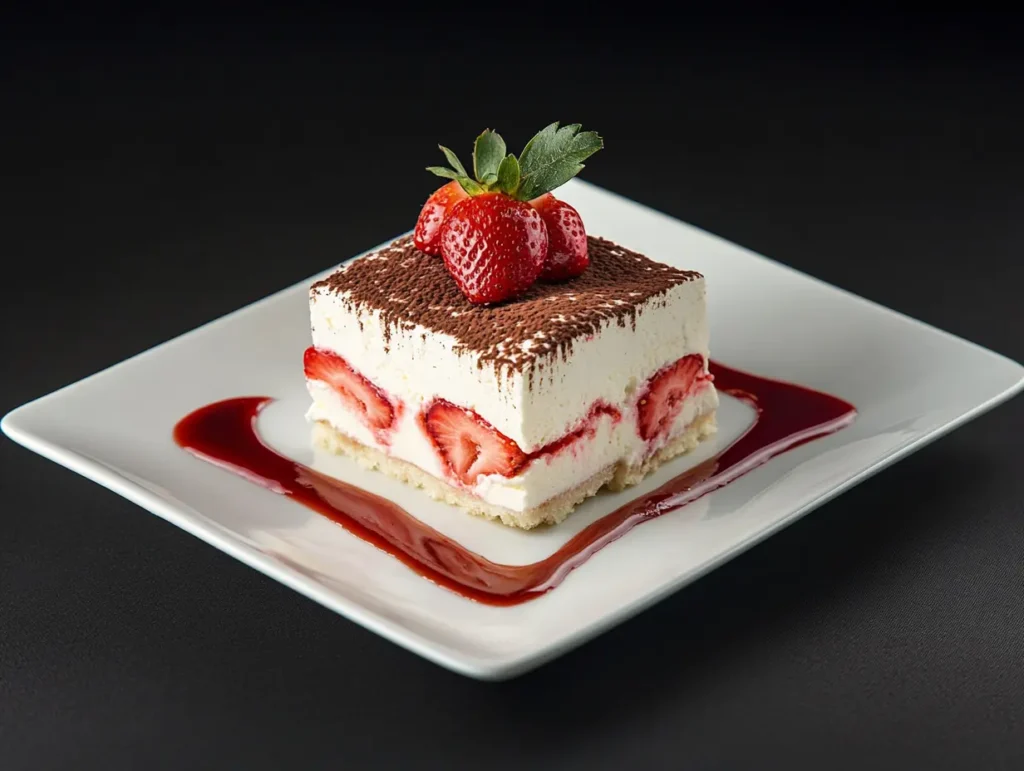 Homemade Strawberry Tiramisu